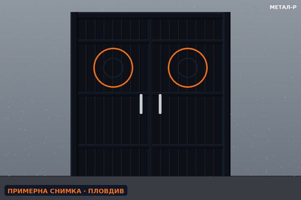 Двукрила гаражна врата